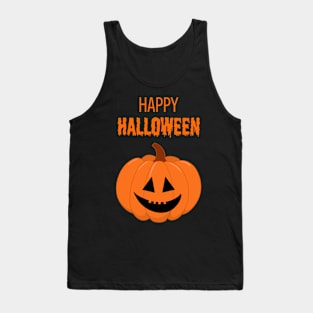 Happy Halloween Pumpkin Face #6 Tank Top